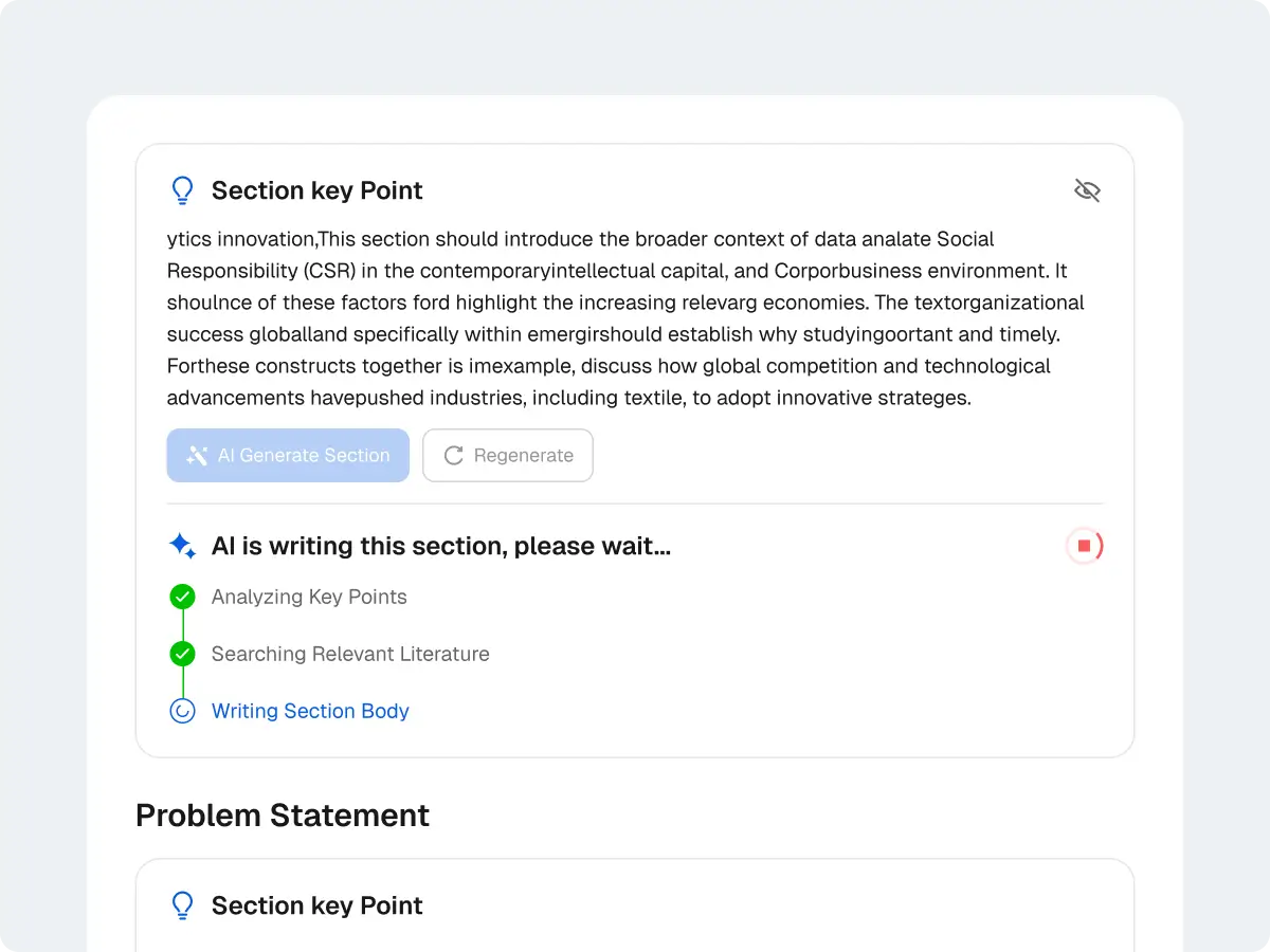 Customized Section Writing Guides, Generate Full Content with One-Click