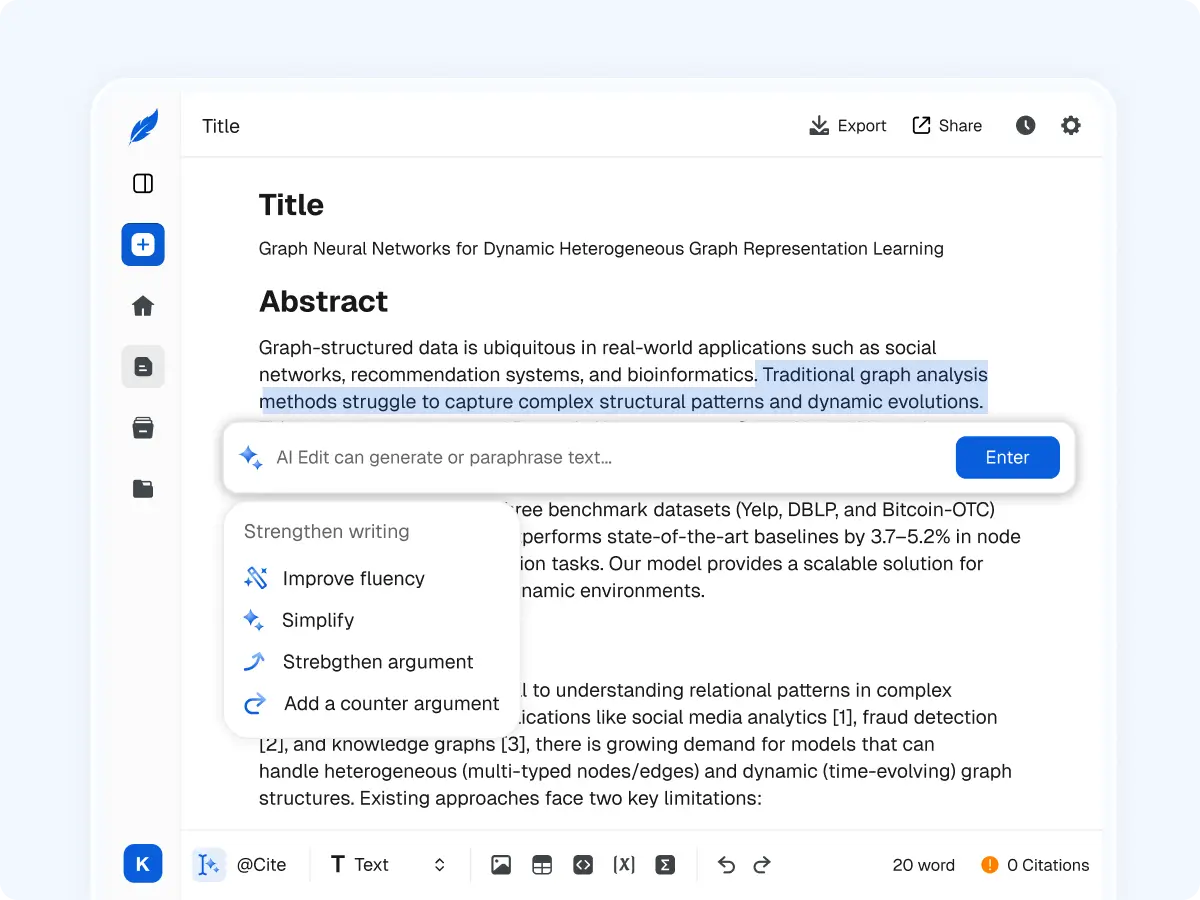Flexible and User-Friendly Document Editing